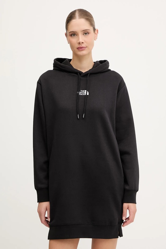 The North Face sukienka Essential Relaxed długi czarny NF0A8EEEJK31