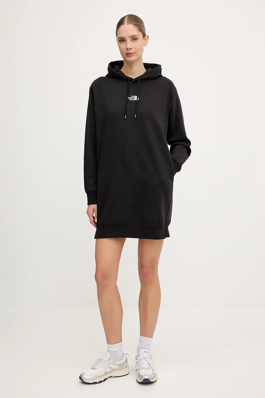 The North Face sukienka Essential Relaxed NF0A8EEEJK31 czarny AW25