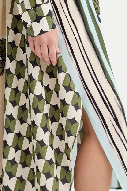 Weekend Max Mara sukienka jedwabna PASSO 2525226022600 beżowy