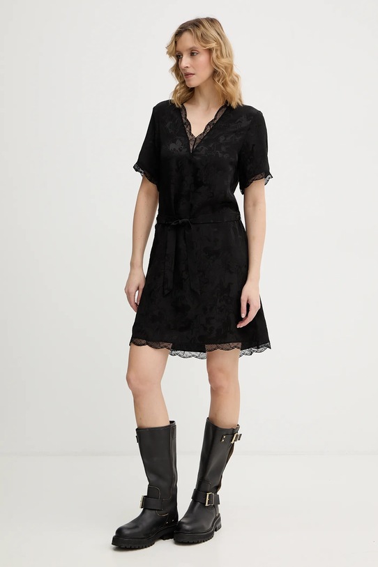 ZADIG&VOLTAIRE sukienka jedwabna WWDR02588 czarny AW25