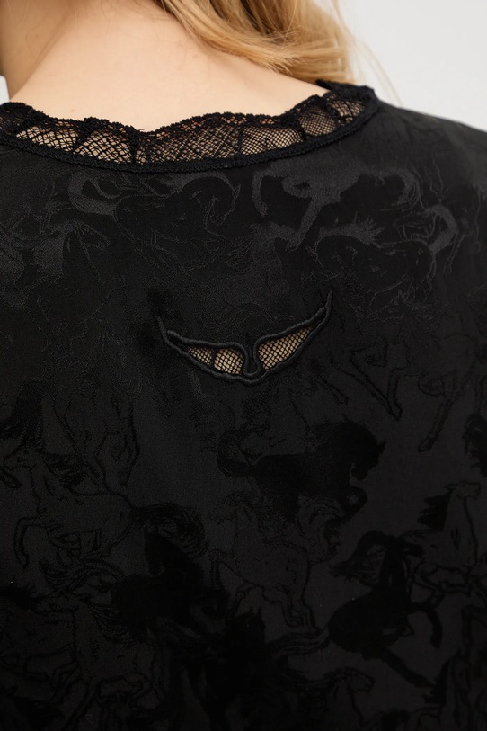 ZADIG&VOLTAIRE sukienka jedwabna WWDR02588 czarny