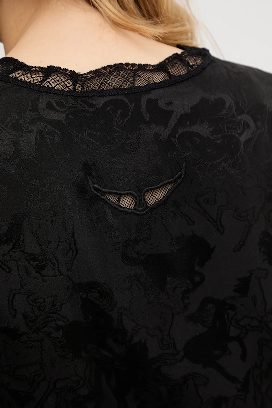 ZADIG&VOLTAIRE sukienka jedwabna WWDR02588 czarny