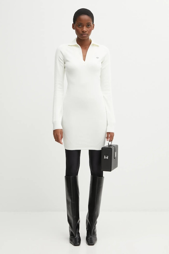 adidas Originals vestito Ls Dress JW7322 beige