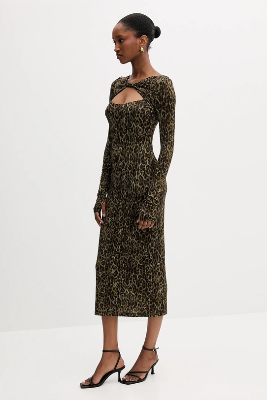 Just Cavalli sukienka 79PAO935.JS496 brązowy AW25