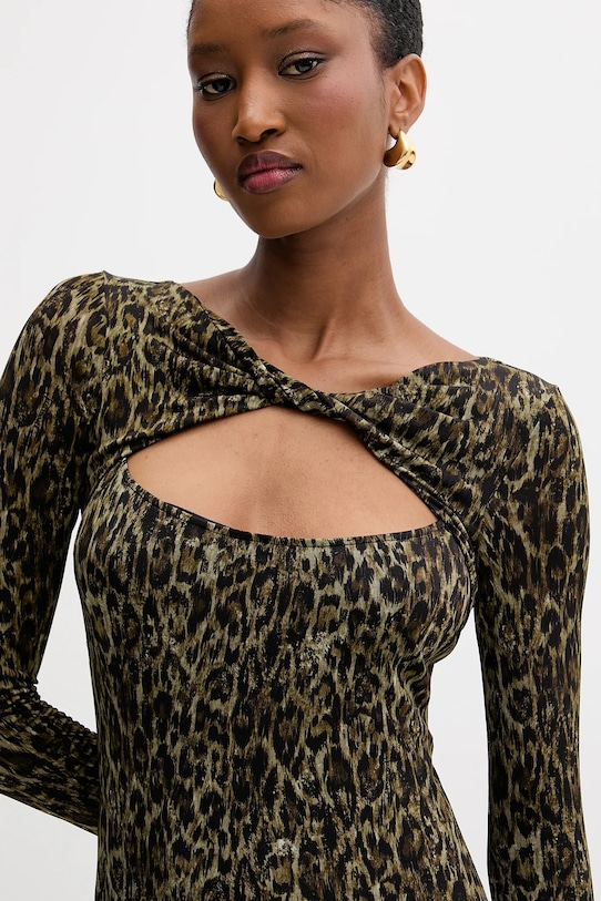 Šaty Just Cavalli hnědá 79PAO935.JS496