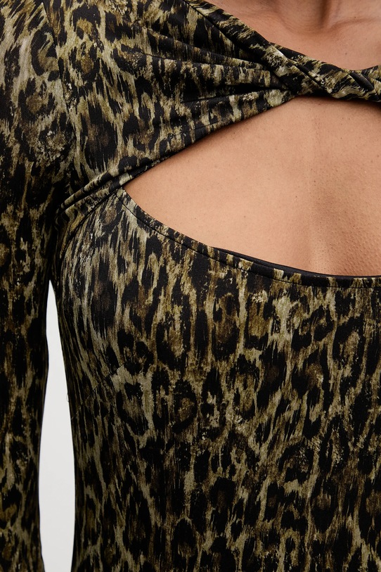 Just Cavalli sukienka 79PAO935.JS496 brązowy