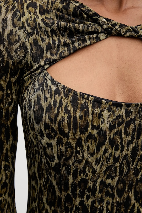 Šaty Just Cavalli 79PAO935.JS496 hnědá