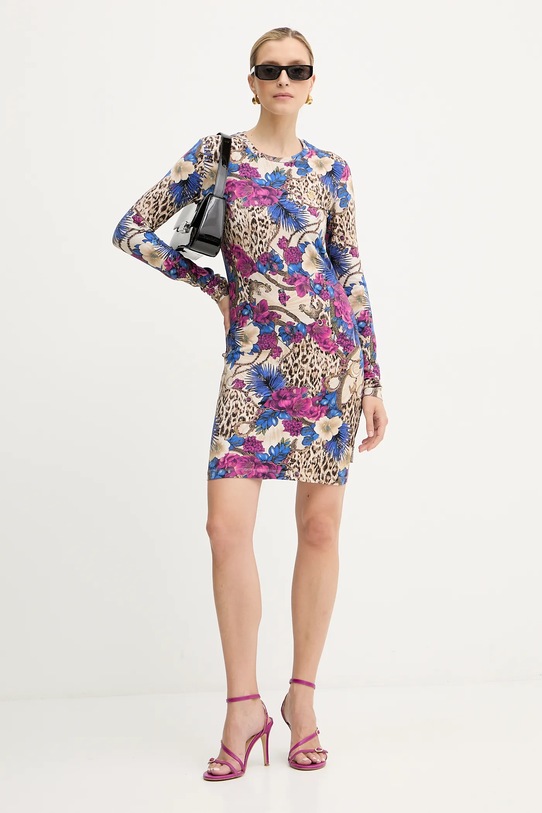 Just Cavalli rochie 79PAOE07.CJ112 bej AW25