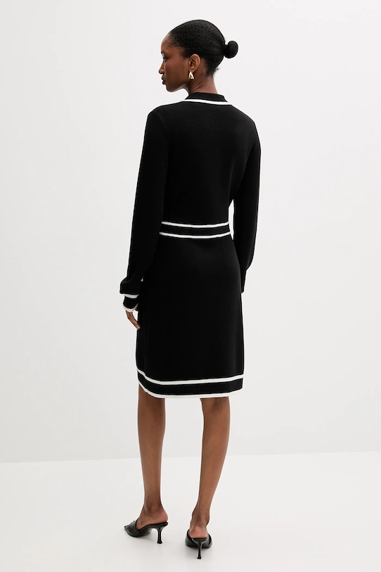 Abbigliamento Liu Jo vestito con aggiunta di seta TF5251.MS59L nero