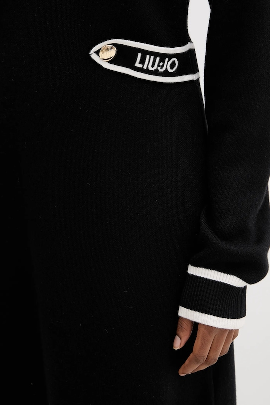 Liu Jo vestito con aggiunta di seta TF5251.MS59L nero