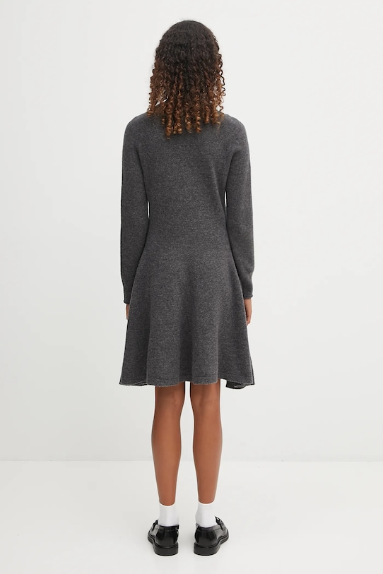 Odzież Lacoste sukienka wełniana EF4161 szary