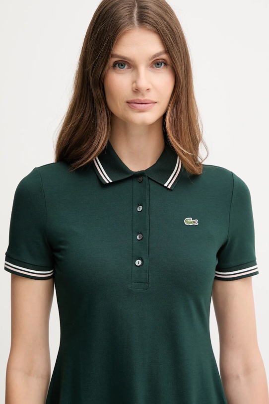 Lacoste sukienka zielony EF5288