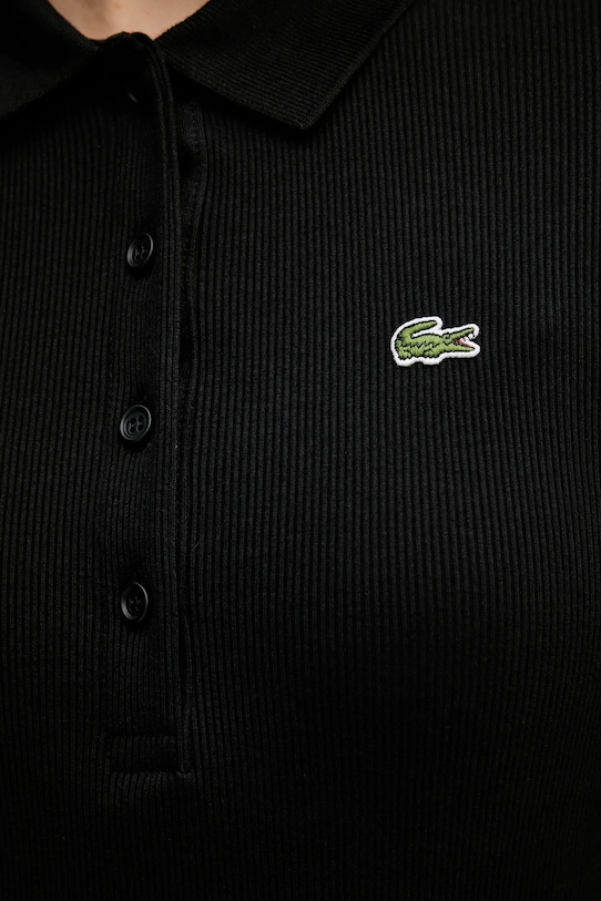 Lacoste sukienka bawełniana EF5297 czarny