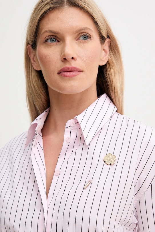 Kenzo sukienka bawełniana FF62RO4049LU różowy