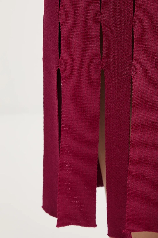 Šaty Dkny P5EUAX20 burgundské