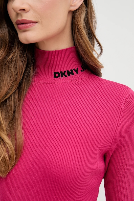 Dkny sukienka DJ5R0751 różowy