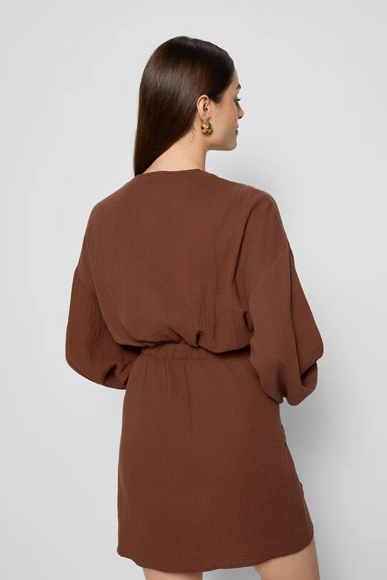 Bizuu sukienka MOULINS MOULINS.BRAZOWY brązowy AW25