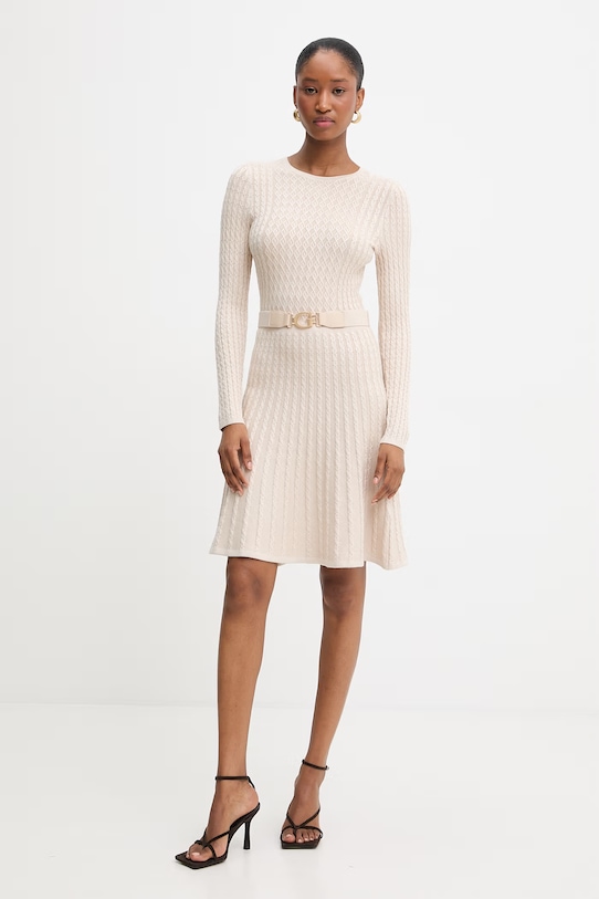 Φόρεμα Guess HANA W5BK68.Z2YJ2 μπεζ NC25