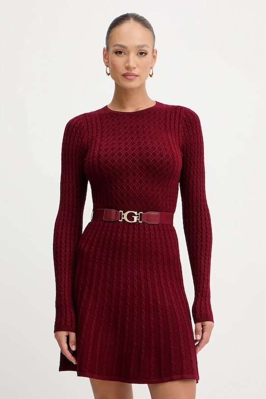 Guess rochie HANA mini burgundia W5BK68.Z2YJ2