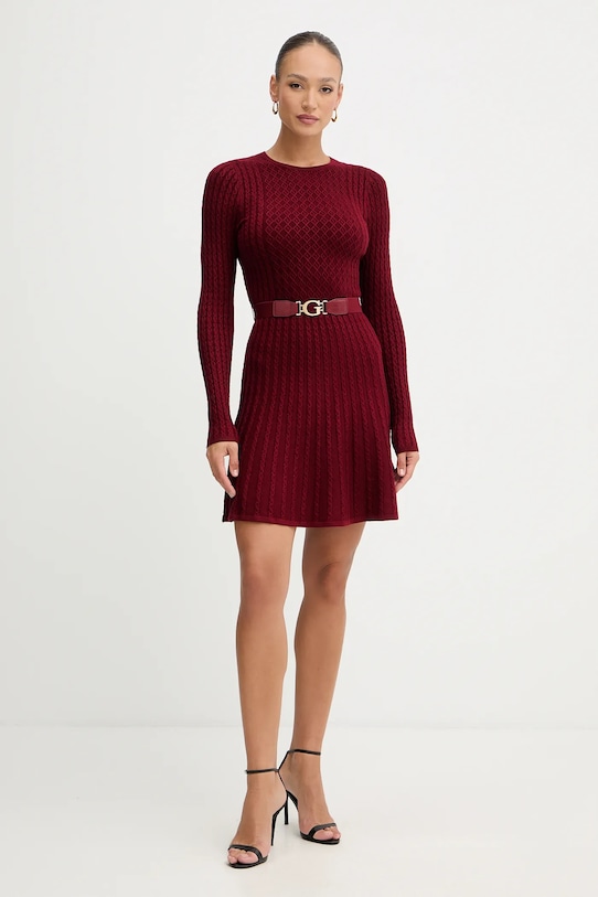 Guess rochie HANA W5BK68.Z2YJ2 burgundia NC25