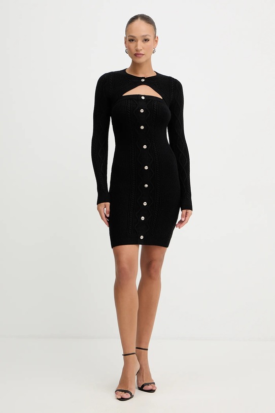 Odzież Guess sukienka DAPHNE W5BK61.Z2ZK2 czarny