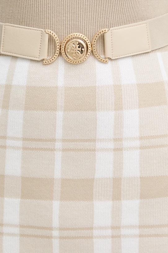 Guess sukienka z domieszką wełny CORALINE W5BK44.Z3JD2 beżowy