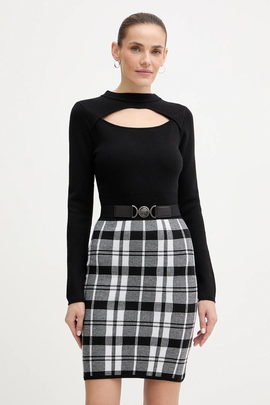 Guess sukienka z domieszką wełny CORALINE casual czarny W5BK44.Z3JD2