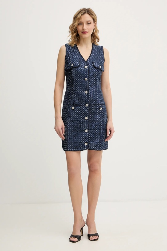 Obleka Guess GABRIELA W5BK41.D0771 mornarsko modra AW25