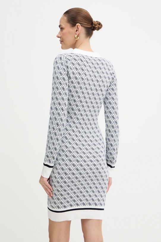 Odzież Guess sukienka z domieszką wełny AUBREY W5BK25.Z3JD2 biały