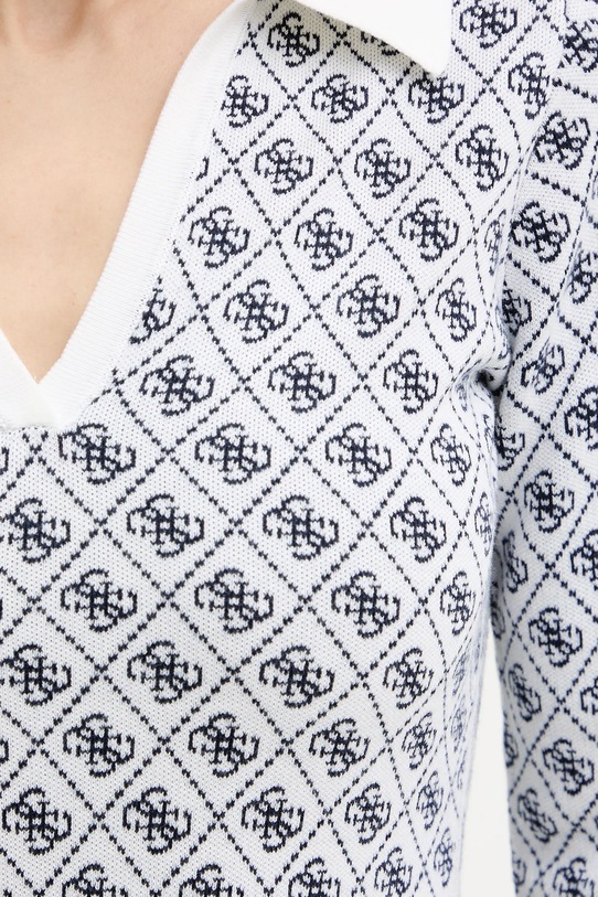 Guess sukienka z domieszką wełny AUBREY W5BK25.Z3JD2 biały