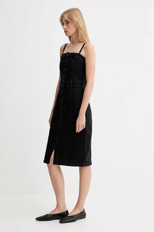Džínové šaty Levi's 0002S.0005 černá AW25