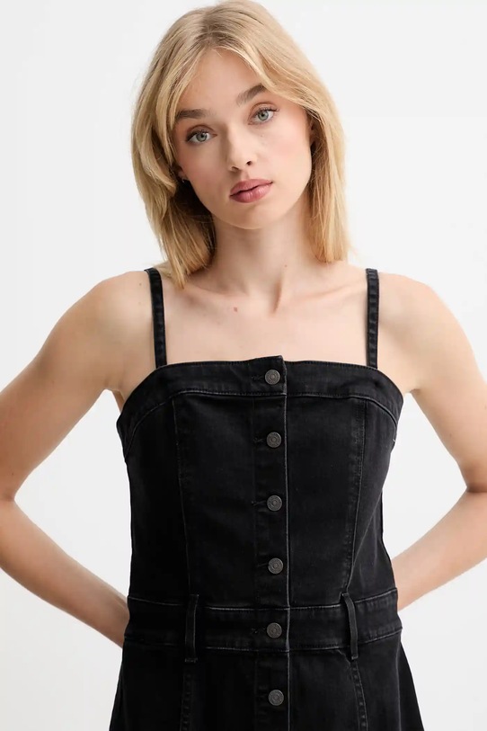 Džínové šaty Levi's černá 0002S.0005