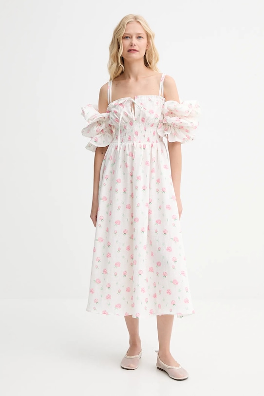 Одежда Льняное платье The Sleeper ALDR01F020N бежевый