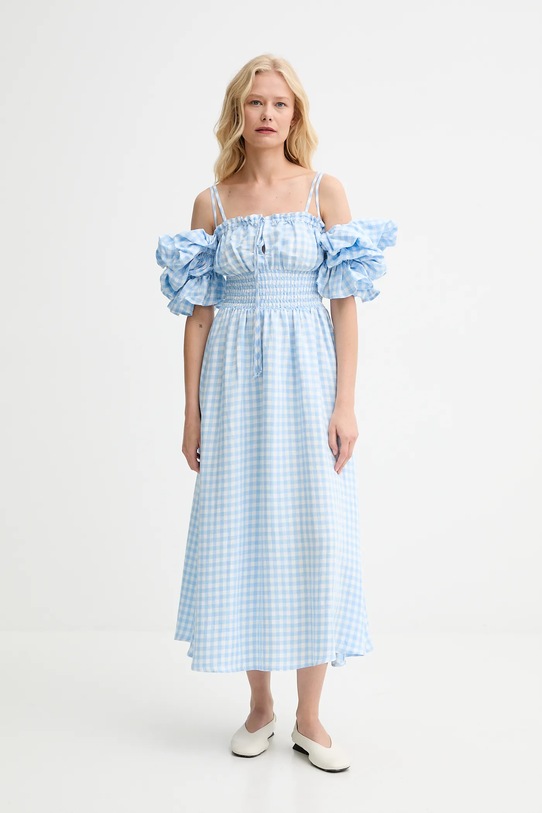 The Sleeper rochie din in ALDR01G027N albastru