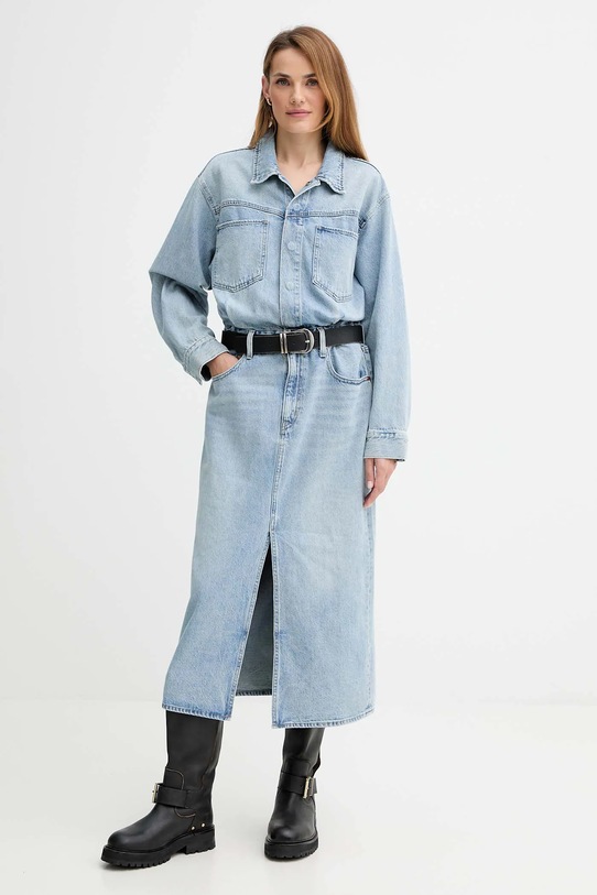Levi's sukienka jeansowa 0002Q.0000 niebieski AW25