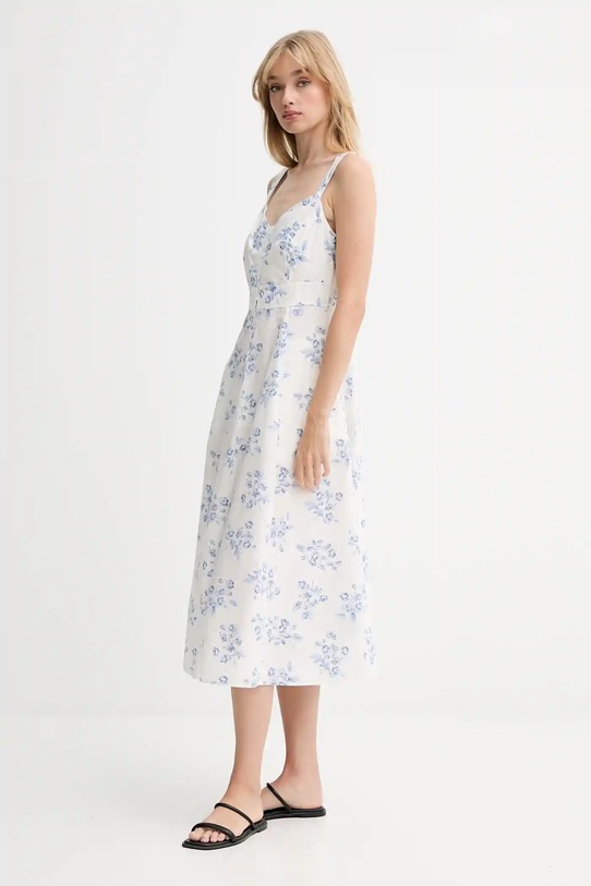 Levi's rochie din bumbac 003PR alb AW25