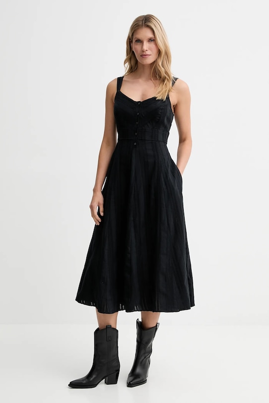 Levi's sukienka bawełniana 003PR.0003 czarny AW25