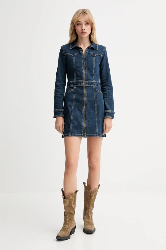 Džínové šaty Levi's 003S6 modrá AW25