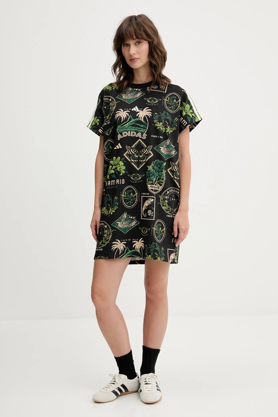 adidas rochie x Farm Rio JL7004 negru AW25