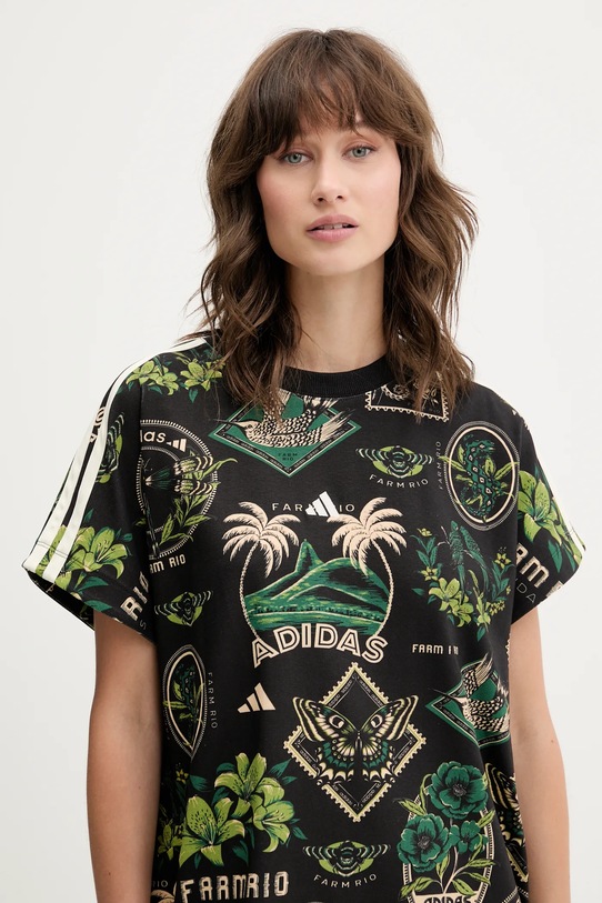adidas rochie x Farm Rio negru JL7004