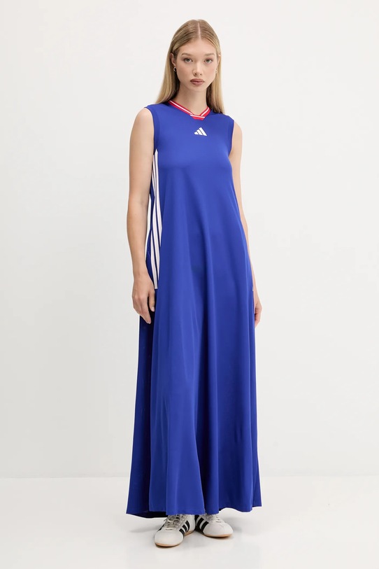 adidas rochie House of Tiro maxi albastru JW6819