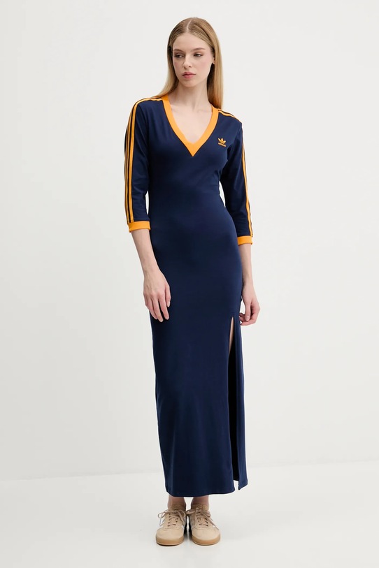 adidas Originals rochie Essentials maxi bleumarin JW3669