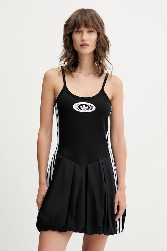 adidas Originals rochie Balloon Dress mini negru KC8798