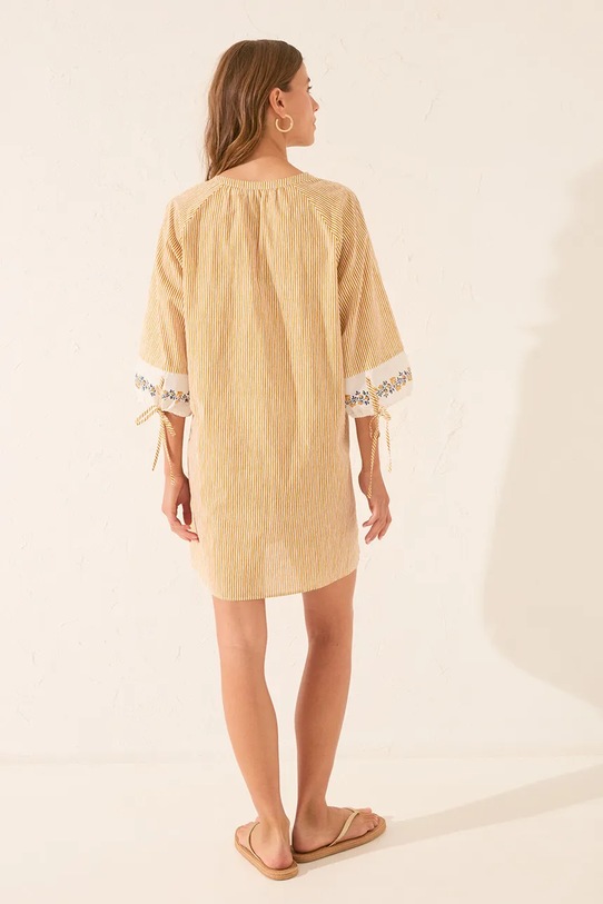 women'secret sukienka bawełniana żółty 4922732
