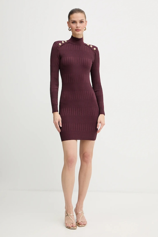 Φόρεμα Marciano Guess JANET 5BGK52.5881Z μπορντό AW25