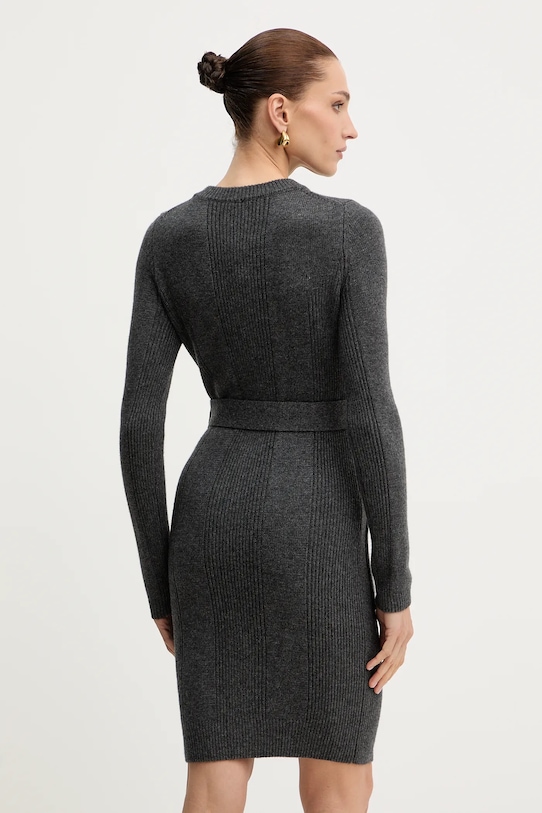 Îmbrăcăminte Marciano Guess rochie cu cașmir AFRAH 5BGK43.5893Z gri