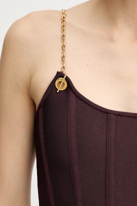 Marciano Guess sukienka AISHA 5BGK09.5036Z bordowy