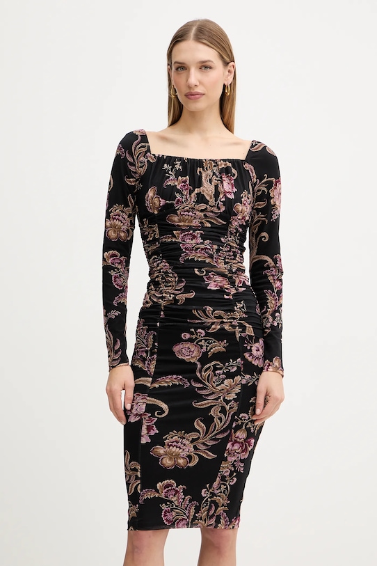 Marciano Guess sukienka HOLLY wzorzyste czarny 5BGK15.6350A