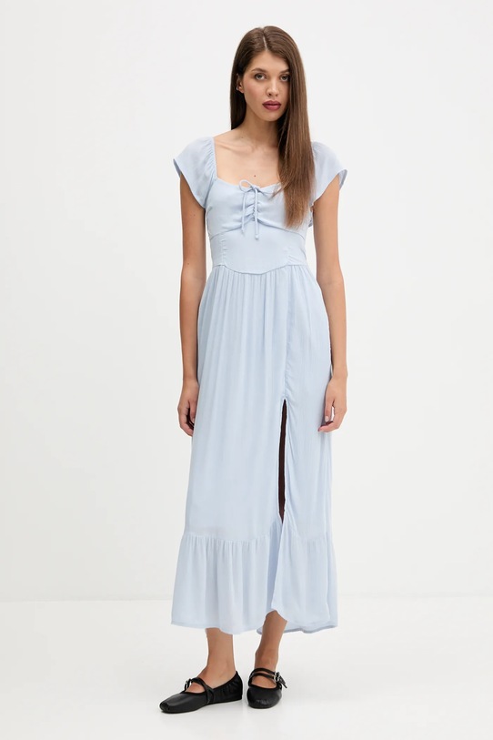 Hollister Co. sukienka KI359.5298.210 niebieski AW25