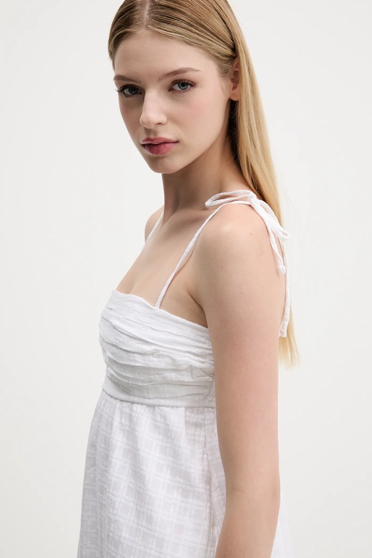 Bavlnené šaty Hollister Co. biela KI359.5348.100